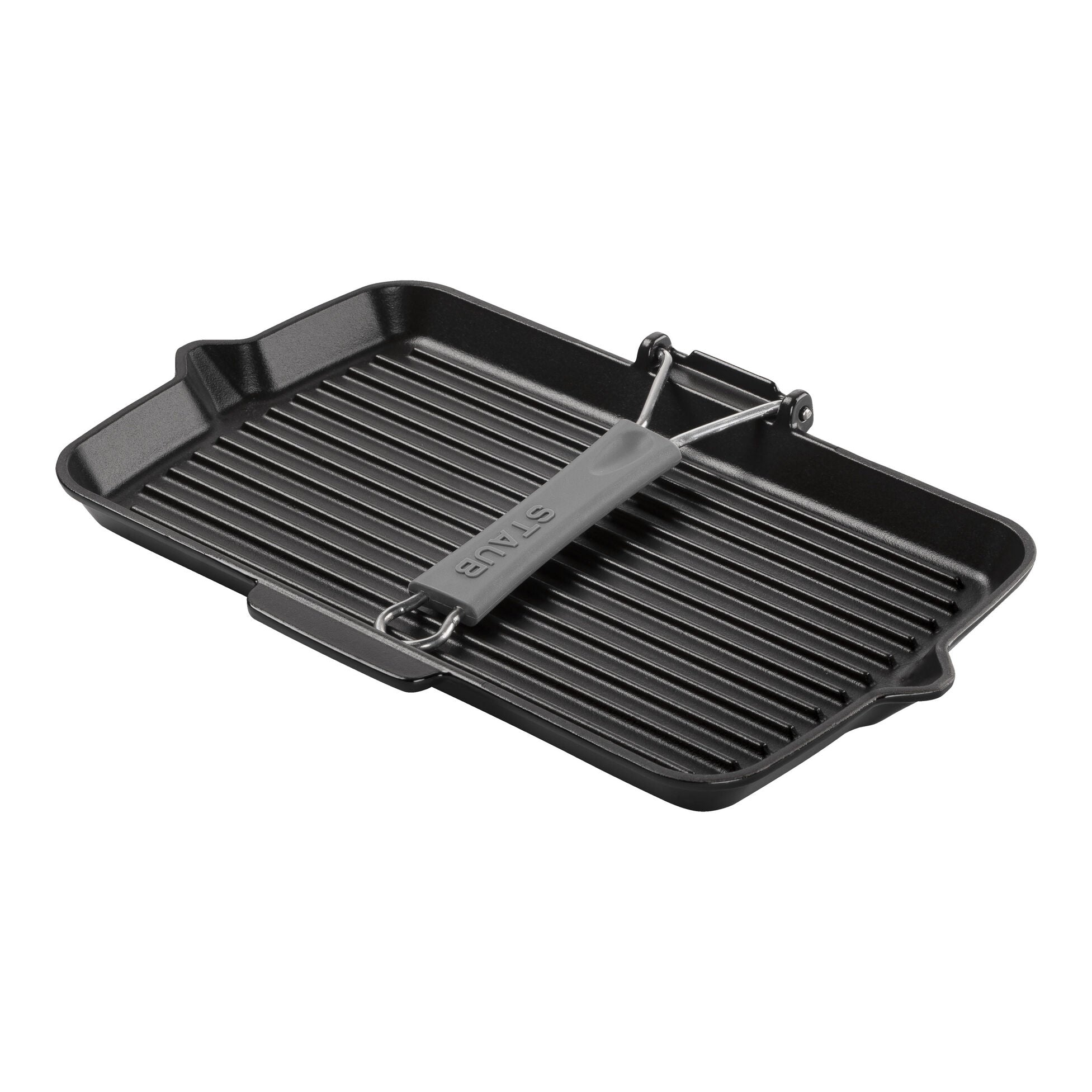 Gril avec bec verseur 34 cm - Fonte - Noir mat - Staub