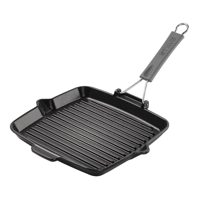 Gril avec bec verseur 24 cm - Fonte - Noir mat - Staub