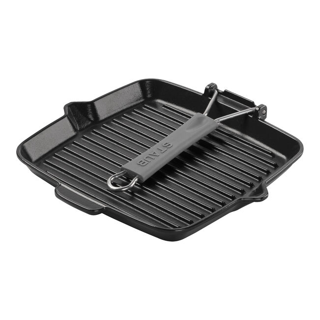 Gril avec bec verseur 24 cm - Fonte - Noir mat - Staub
