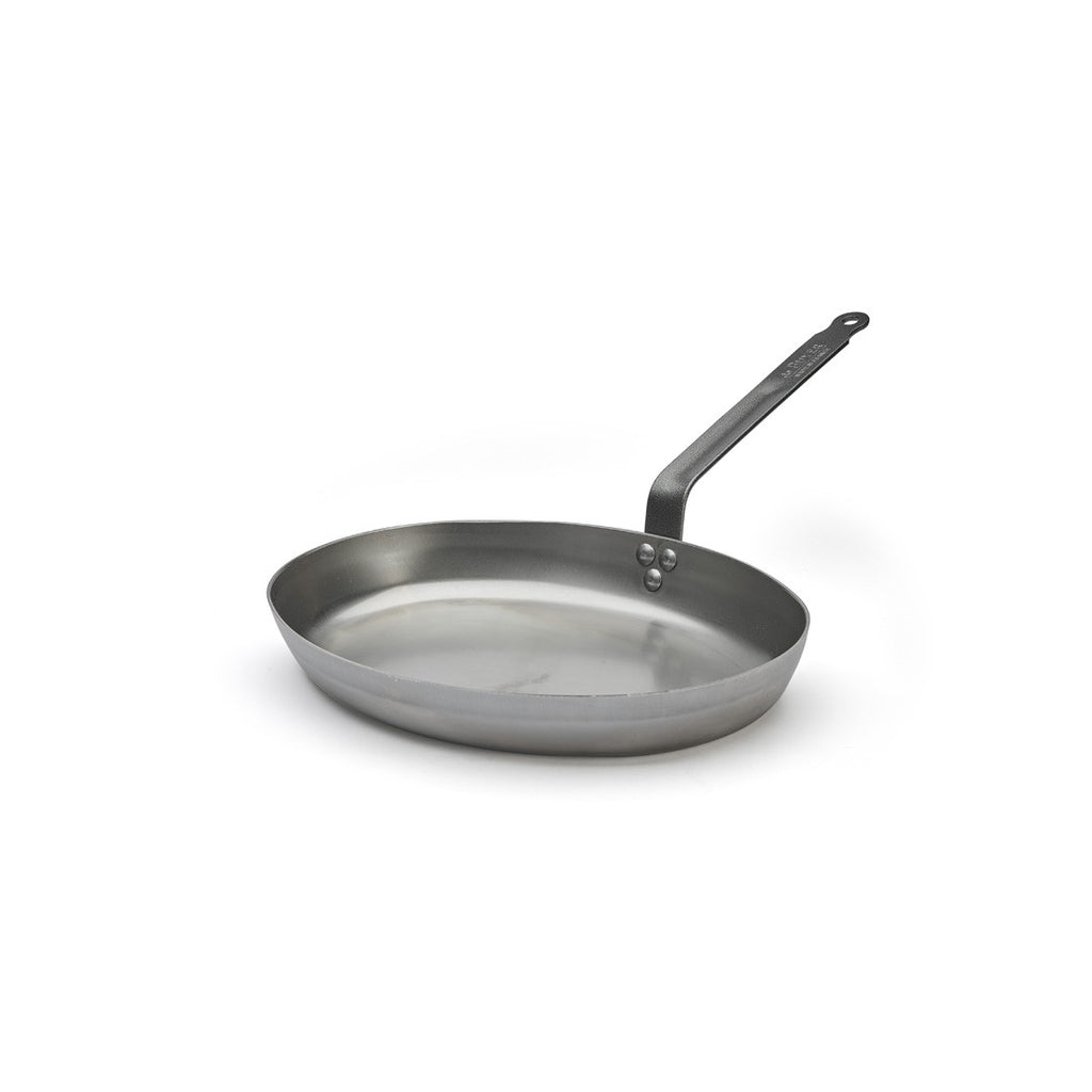 Poêle à poisson en acier CARBONE PLUS Ø36cm