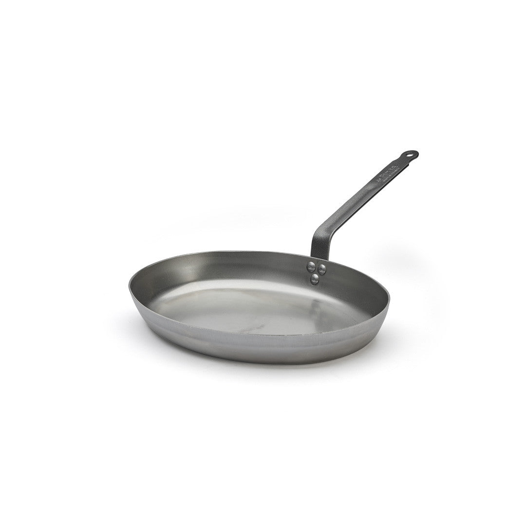 Poêle à poisson en acier CARBONE PLUS Ø36cm
