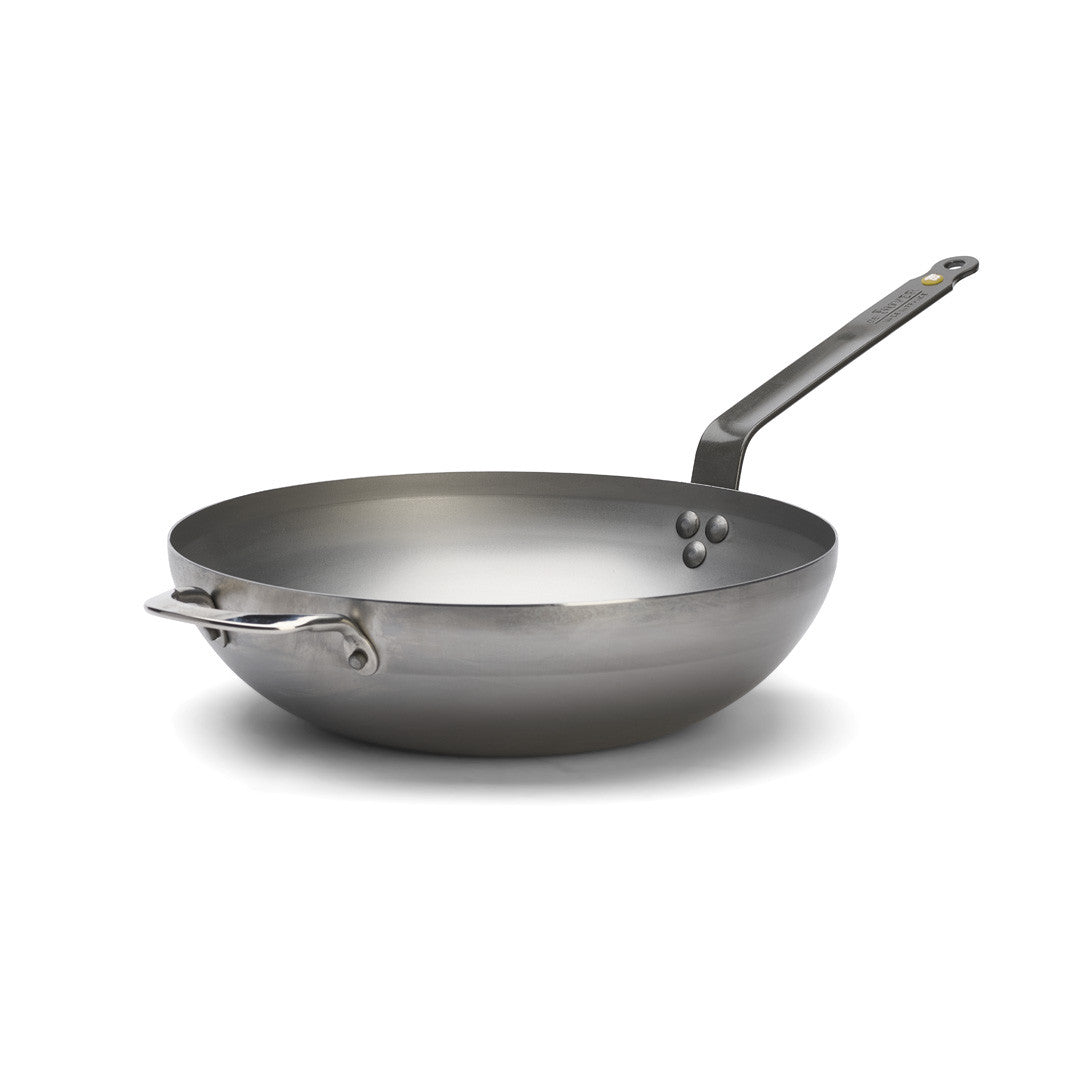 Wok bombe en acier mineral B De Buyer