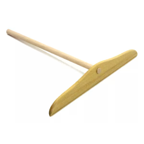 Râteau à crêpe plat en bois de hêtre et buis 20cm