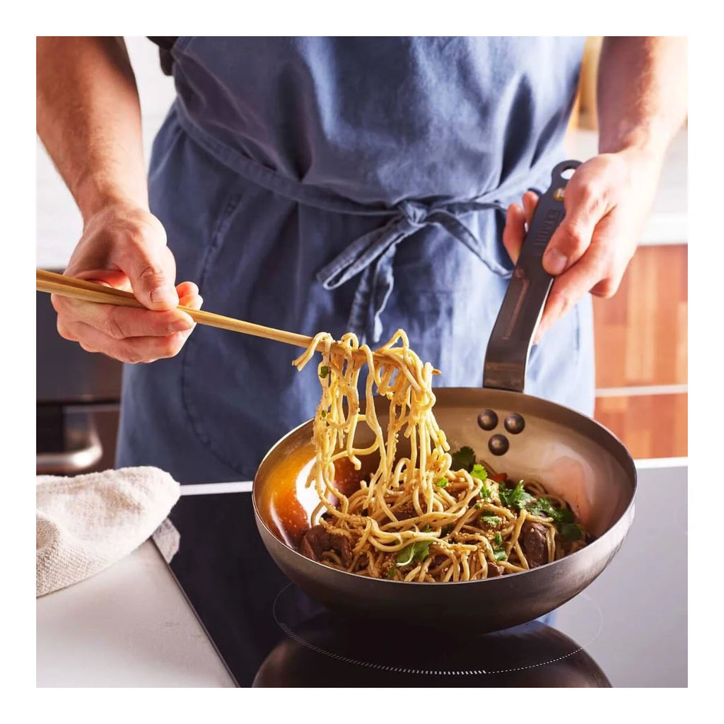 Wok bombe en acier mineral B De Buyer